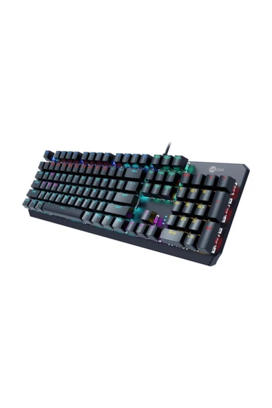 LENOVO Lecoo Gk301 Usb Kablolu Rgb Led Aydınlatmalı Gaming Mekanik Q Klavye Metalik Gri - 2