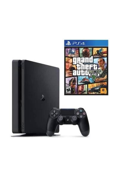 Sony Ps4 Slim 500Gb Konsol + Ps4 Gta 5 Oyun