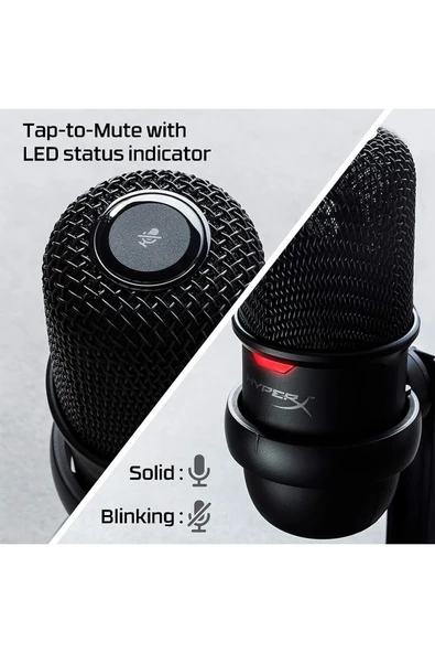 HyperX Streamer Pack - Could Core Gaming Kulaküstü Kulaklık Dts, Solocast Gaming Mikrofon, One Size - 6