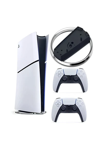 Sony PLAYSTATION 5 SLIM DIJITAL + 2. DUALSENSE PS5 KOL+ VERTICAL STAND DIKEY AYAK BEYAZ