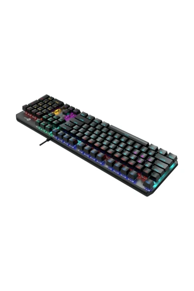 LENOVO Lecoo Gk301 Usb Kablolu Rgb Led Aydınlatmalı Gaming Mekanik Q Klavye Metalik Gri - 5