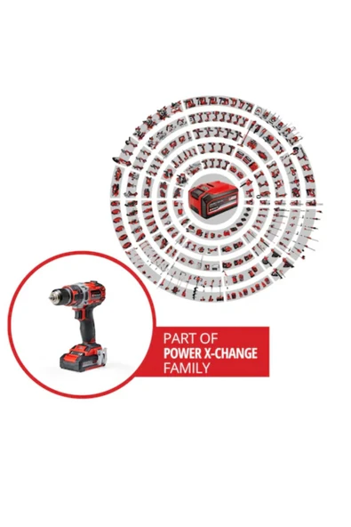 Einhell (2X2,0AH) Çift Akülü Darbeli Vidalama 39 Parça Bıts Vidalama Ucu Hediye - 3