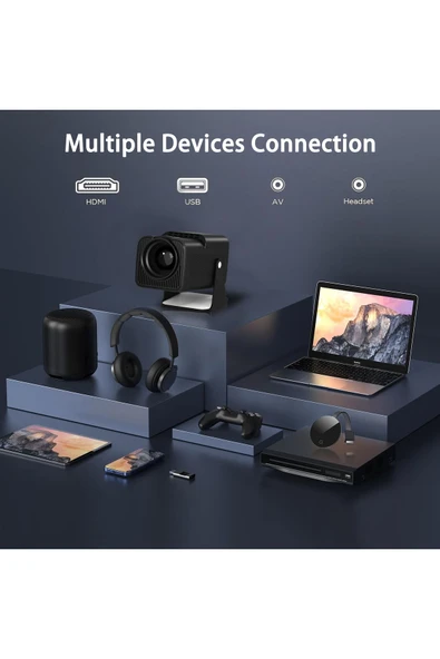 Choice 2024 New Android 11 390ANSI HY320 Projector 4K Native 1080P Dual Wifi6 BT5.0 Cinema Outdoor Porta... - 6