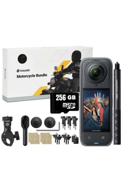 Insta360 X4 Aksiyon Kamera - Full Motosiklet Kiti
