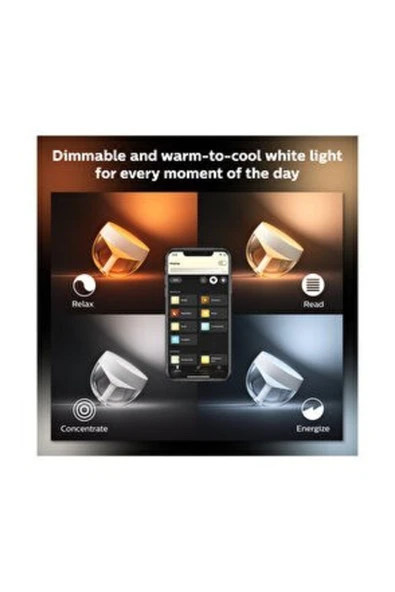 Philips Hue Iris Gümüş Akıllı Masa Lambası - 7