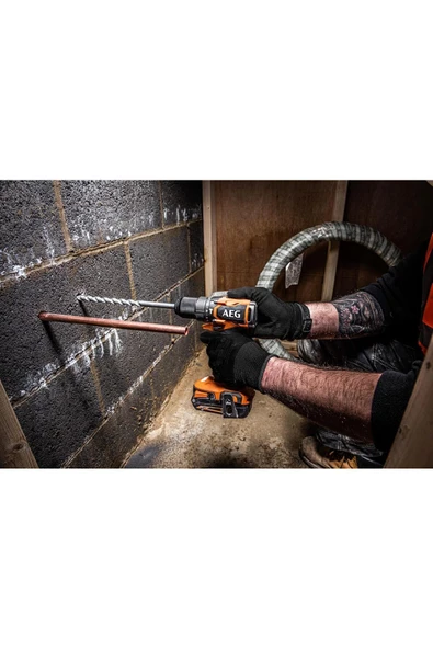 AEG Bsb 18sbl2-202c 2 X 2.0 Ah Sarjlı Darbeli Matkap - 4935480058 - 2