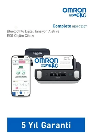 Omron COMPLETE HEM-7530T TANSİYON ALETİ-EKG CİHAZI
