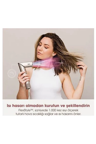 Shark Oynar Başlıklı Air Saç Kurutma Ve Şekillendirme Sistemi Ve Saklama Kutusu Taş Rengi - 6