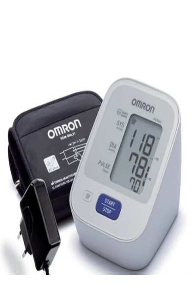 Omron M2+ HEM-7146-E Koldan Ölçer Hafızalı Tansiyon Aleti+ Orijinal Adaptör