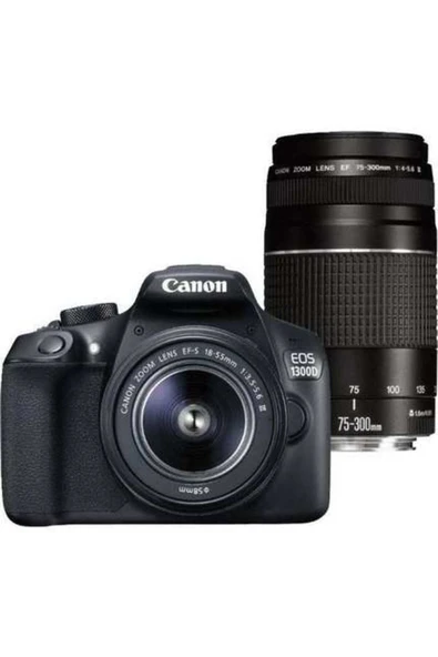 Canon Eos 2000d 18-55 Is Iı 75-300 Dc Kit Dslr Fotoğraf Makinesi
