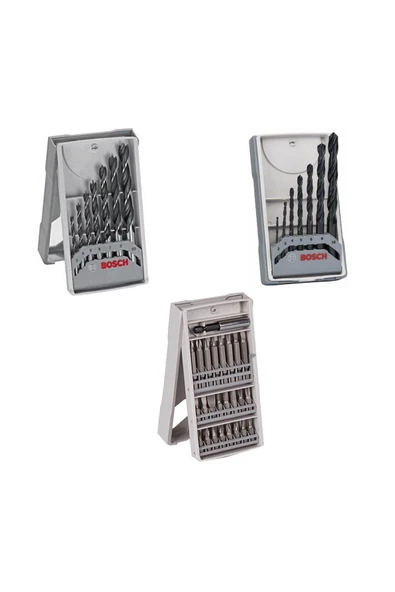 Bosch 12 V Çift Akülü Darbeli Vidalama Makinesi + 39 Parça Vidalama Set - 2