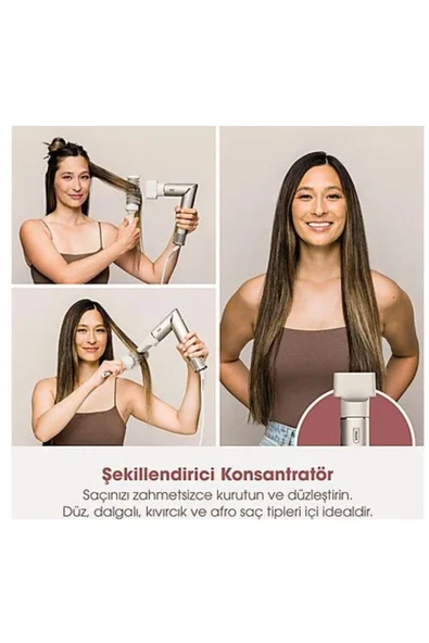 Shark Oynar Başlıklı Air Saç Kurutma Ve Şekillendirme Sistemi Ve Saklama Kutusu Taş Rengi - 7