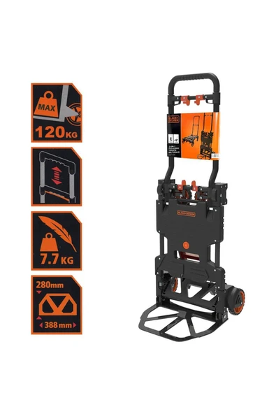 Black&Decker BLACK+DECKER BH206 55/120Kg Çok Fonksiyonlu Katlanır El Arabası - 2