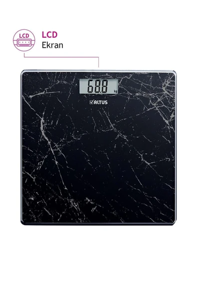 Altus Siyah Al 808 Sm Dijital Cam Baskül Yok 2 Yıl - 3