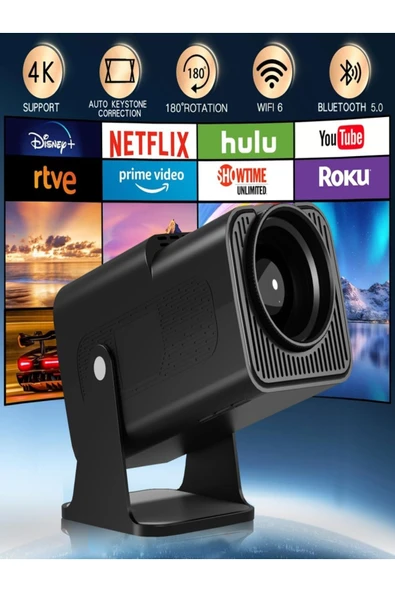 Choice 2024 New Android 11 390ANSI HY320 Projector 4K Native 1080P Dual Wifi6 BT5.0 Cinema Outdoor Porta... - 8