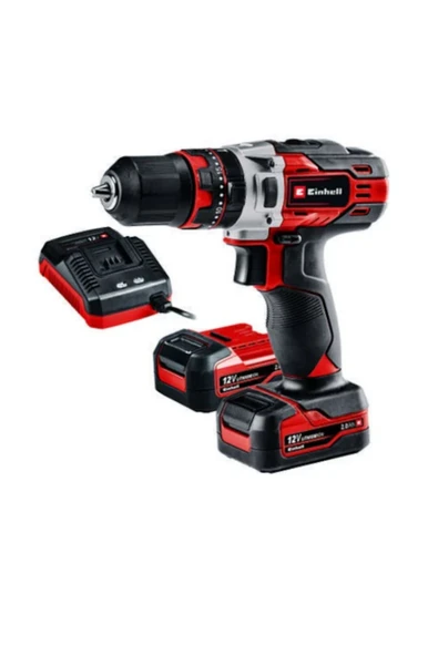 Einhell 12V 2x2.0 Ah Akülü Darbeli Vidalama+Einhell M-Case 39 Parça Matkap ve Bits Ucu Seti HEDİYE - 4