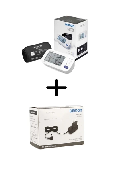 Omron M6 Comfort Hem-7360-e Dijital Koldan Ölçer Tansiyon Aleti - Adaptör