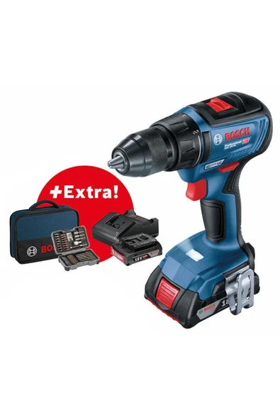Bosch Profesyonel GSR 18V-50 2 Ah Çift Akülü Li-on Darbesiz Akülü Vidalama