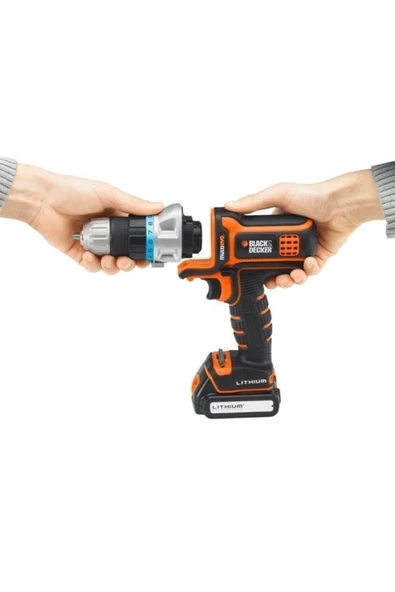 Black&Decker Mt218kb-qw 18v/1,5ah Li-ion Çift Akülü Vidalama Multievo - 4