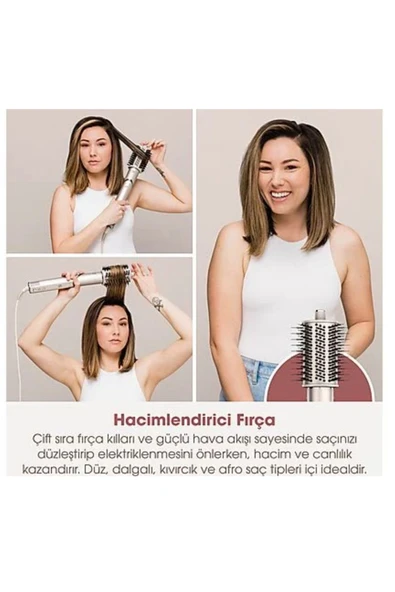 Shark Oynar Başlıklı Air Saç Kurutma Ve Şekillendirme Sistemi Ve Saklama Kutusu Taş Rengi - 8