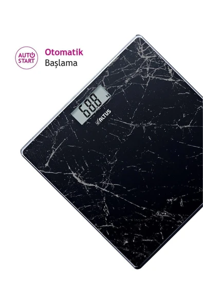 Altus Siyah Al 808 Sm Dijital Cam Baskül Yok 2 Yıl - 4