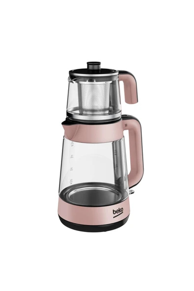 Beko CM 5964 R Floral Rose 1900 W Cam Demlikli Çay Makinesi