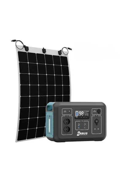 ORBUS 1200W Taşınabilir ve 110W Esnek Panel