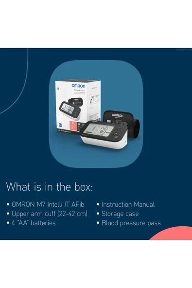 Omron M7 Intelli IT Af (Fibrilasyon) HEM-7380T1-EBK Koldan Ölçer Tansiyon Aleti - 4