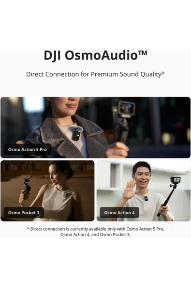 DJI Mic 2 (2 TX + 1 RX + Charging Case)-Gürültü Engelleme, Dokunmaktik ekran, Mikrofon - 6