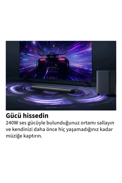 TCL 3.1 Kanal 240w Subwooferlı Soundbar Siyah - 5
