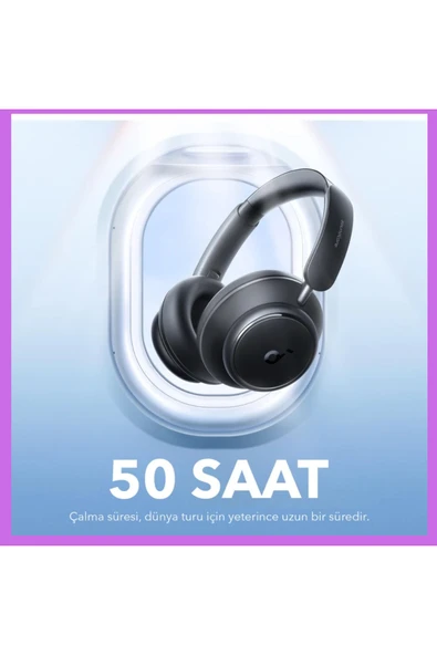 Soundcore LDAC Hi Res Kablosuz Ses Aktarımı -Aktif Gürültü Önleyici Bluetooth Kablosuz Kulaklık - 2