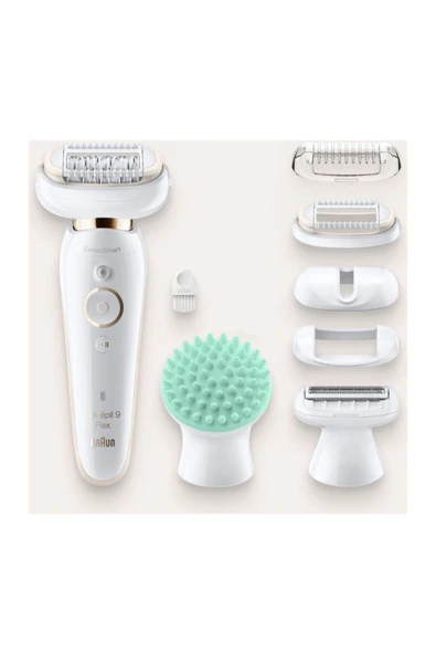 Braun Silk-épil 9 Kablosuz Islak & Kuru Kullanım 7 Parçalı 3'ü 1 Arada Epilatör Güzellik Paketi - 4