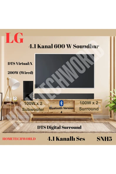 LG DTS Digital Surround 4.1 Kanal 600 W Soundbar