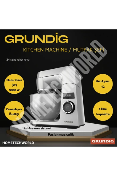 Grundig KMP S 1000 W 4L Mutfak Şefi Inox