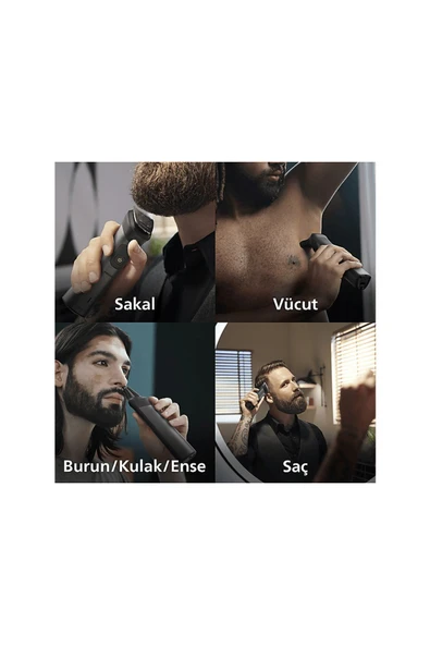 Philips MG7920/15 Erkek Bakım Seti Gri Siyah - 4