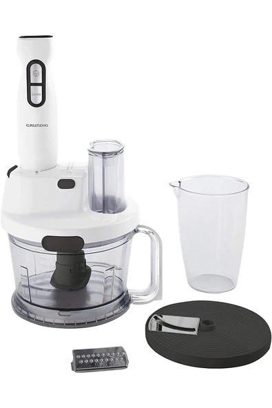 Grundig Bl 4781 El Blender Seti, Paslanmaz Çelik, 1.5 Litre, Mikser Aksesuarlı, 700 W, Beyaz - 2