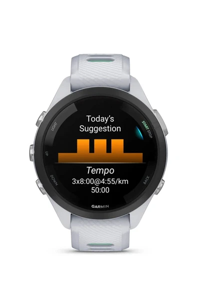 Garmin Forerunner 265S Beyaz Neo Tropic Silikon Kayış Akıllı Saat Uyumlu - 6