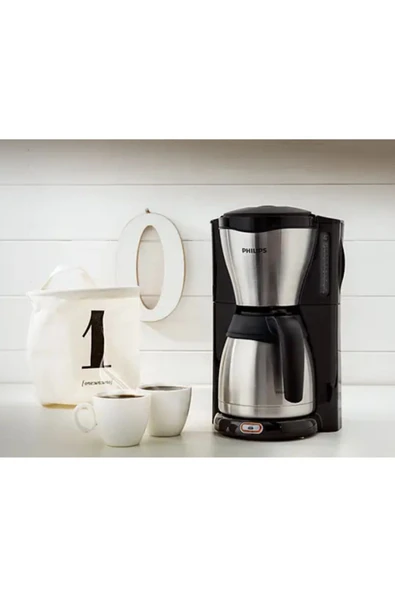 Philips Cafe Gaia Filtre Kahve Makinesi Gri - 5