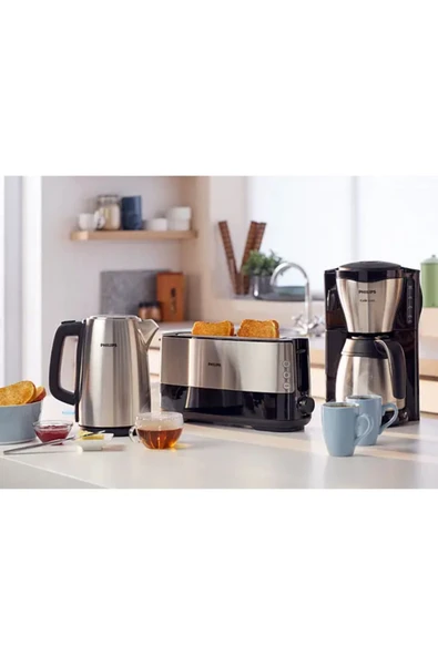 Philips Cafe Gaia Filtre Kahve Makinesi Gri - 7