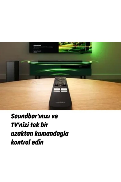 Philips LE Ses desteğiyle Bluetooth 5.3  2.1 Kanal 160 W Soundbar - 5