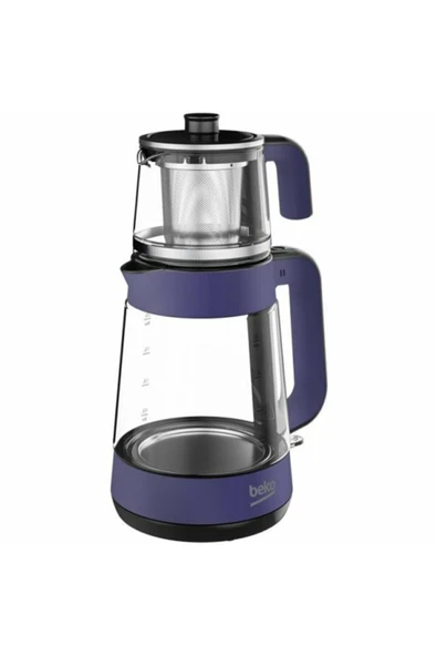 Beko C / F Cm 5964 W Mor 1900 W Cam Demlikli Çay Makinesi 500+ L Resmi Distribütör Garantili Cam Elektri