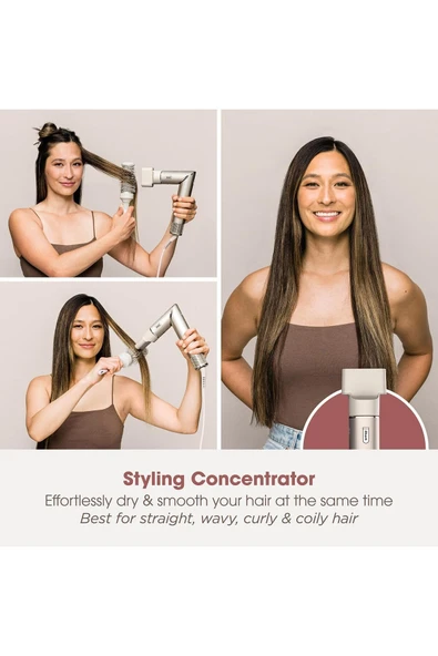 Shark FlexStyle 5-in-1 Air Styler & Hair Dryer with Storage Case - Stone HD440SLME - 7