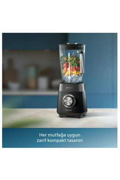 Philips 1200 W motoru ile kadifemsi Smoothie Blender - Problend Plus - 5