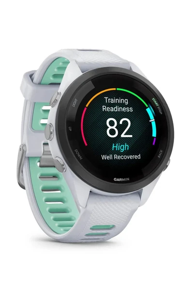 Garmin Forerunner 265S Beyaz Neo Tropic Silikon Kayış Akıllı Saat Uyumlu - 3