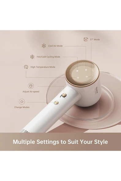 Dreame Hair Glory Hair Dryer, Quick-Drying, 110,000 RPM High-Speed Motor, 70m/s Airflow Speed - 3