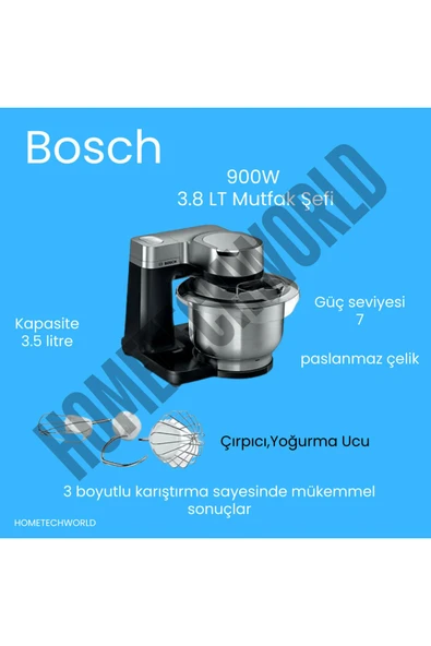 Bosch 900W 3.8 LitrebMutfak Makinesi