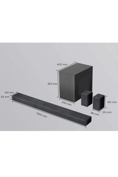 TCL 7.1.kanal 1020w Dolby Atmos Kablosuz Uydu Hoparlörlü Wireless Soundbar - 8