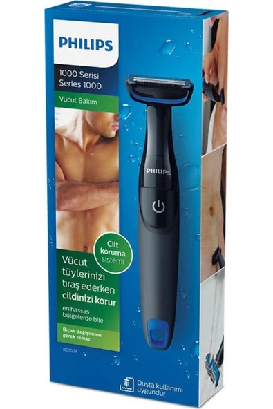 Philips BG1024/15 Bodyshaver Vücut Tıraş Makinesi + Stick Deodorant Hediyeli Avantaj Set - 5