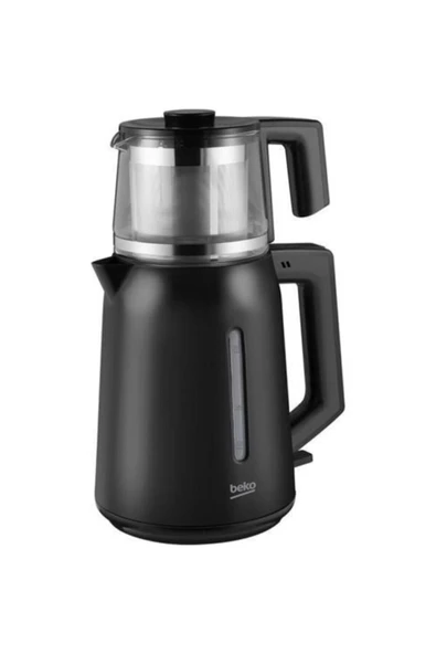 Beko Bkk 2221 C 1650 Watt Siyah Cam Demlikli Çay Makinesi 1-2 L