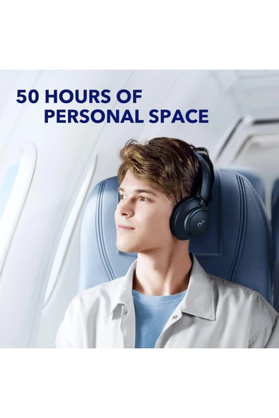 Soundcore Anker Space Q45 Aktif Gürültü Engelleyici Kulaklık, Gürültüyü%98’e Kadar Azaltır, 50 Saat - 2